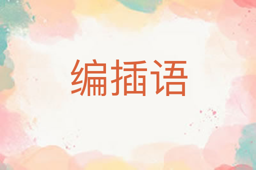编插语