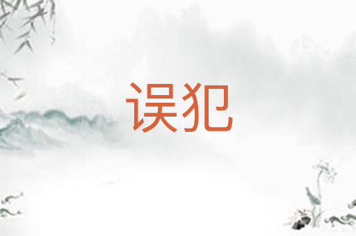 误犯