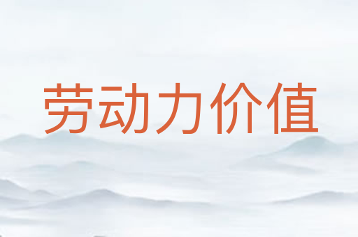 劳动力价值
