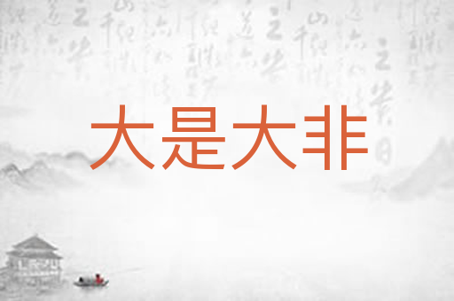 大是大非
