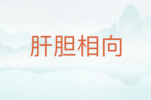 肝胆相向