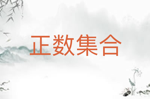 正数集合