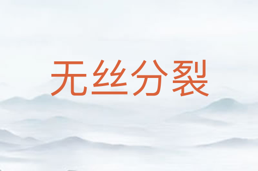 无丝分裂