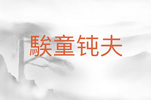 騃童钝夫