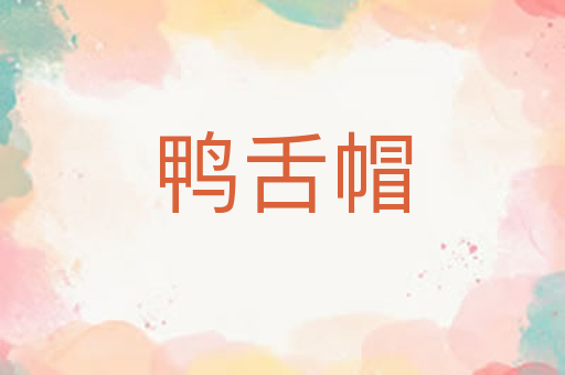 鸭舌帽