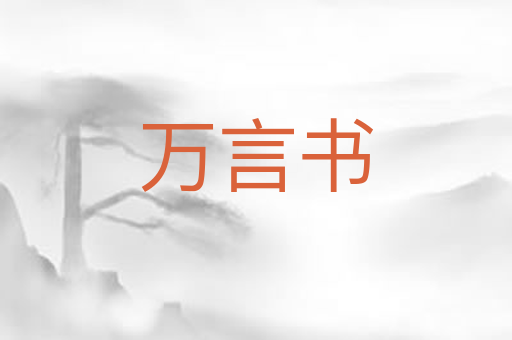 万言书
