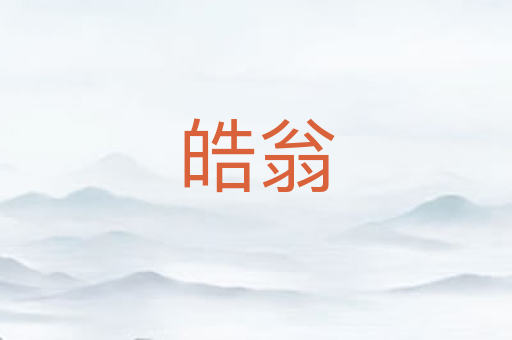 皓翁