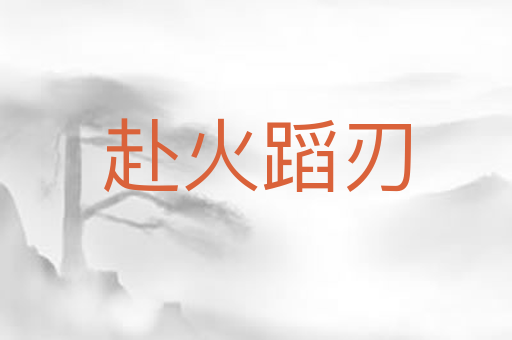 赴火蹈刃