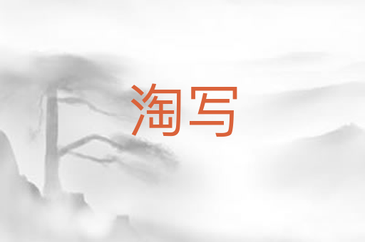 淘写