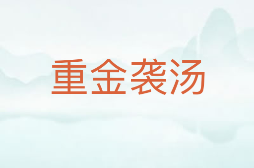 重金袭汤