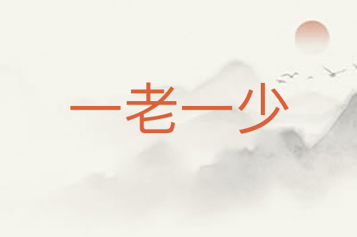 一老一少