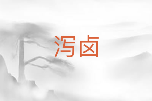 泻卤