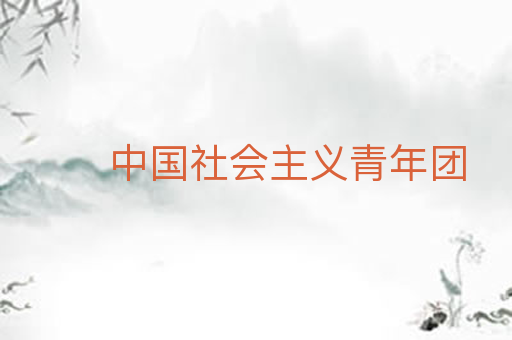 中国社会主义青年团