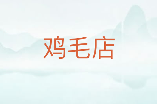 鸡毛店