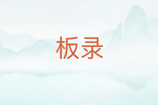 板录