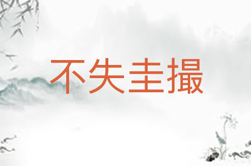 不失圭撮