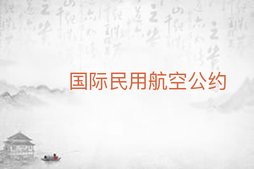 国际民用航空公约