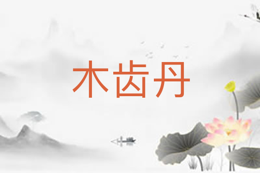 木齿丹