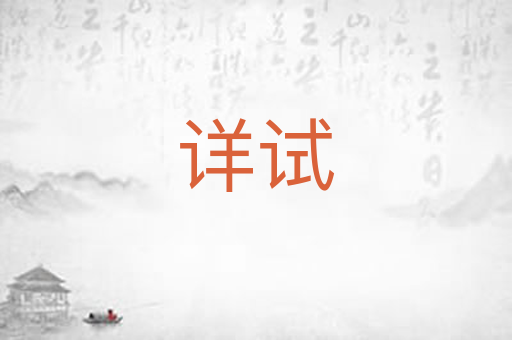 详试
