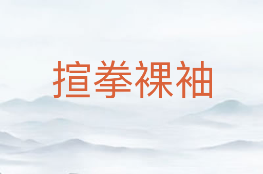 揎拳裸袖