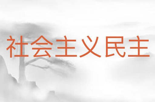 社会主义民主