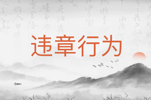 违章行为