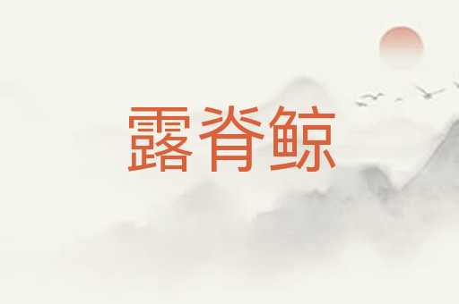 露脊鲸