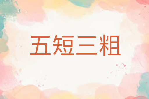 五短三粗