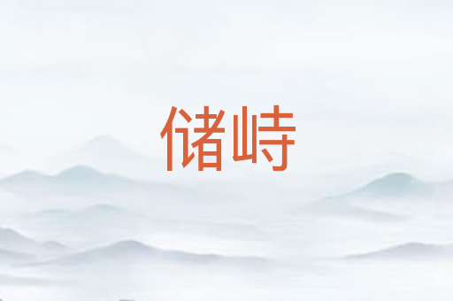 储峙