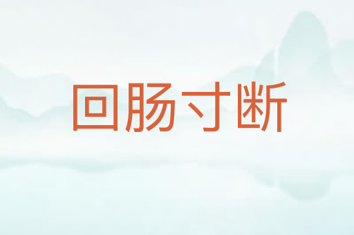 回肠寸断