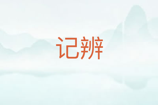 记辨