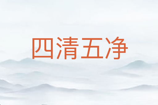 四清五净