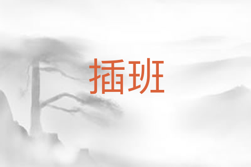 插班