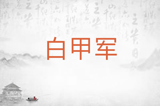 白甲军