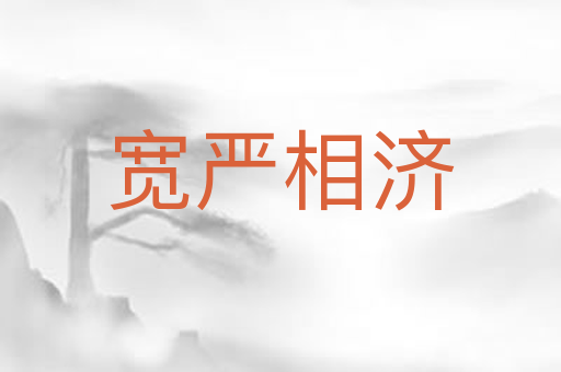 宽严相济