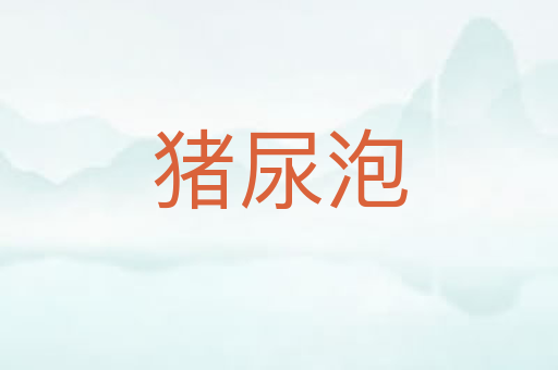 猪尿泡