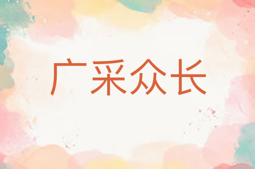 广采众长