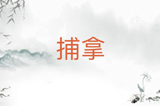 捕拿