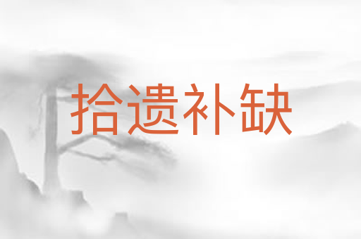 拾遗补缺