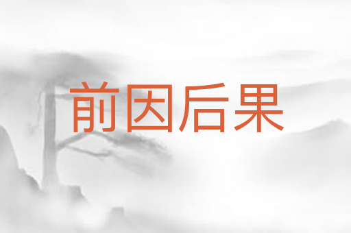 前因后果