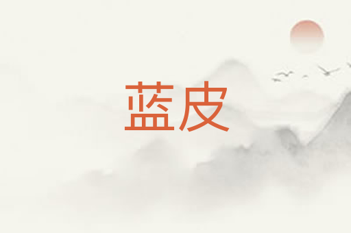 蓝皮