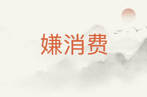 嫌消费
