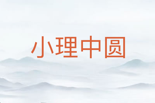 小理中圆