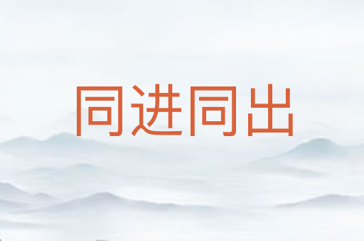 同进同出