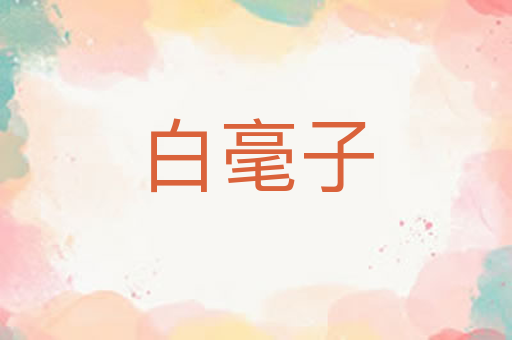 白毫子