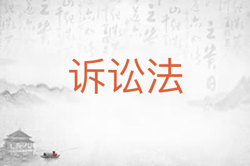 诉讼法