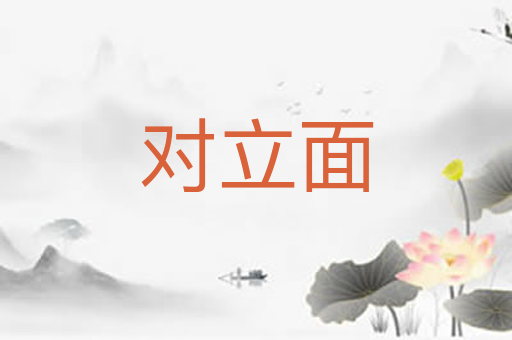 对立面