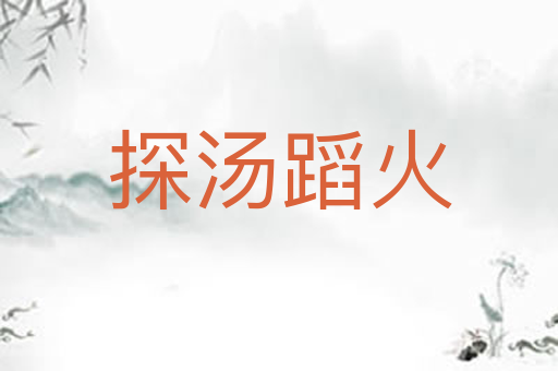 探汤蹈火