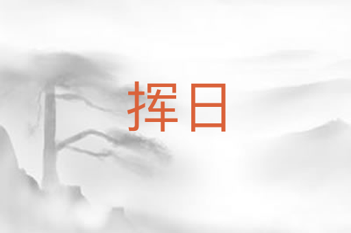 挥日