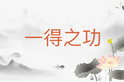 一得之功